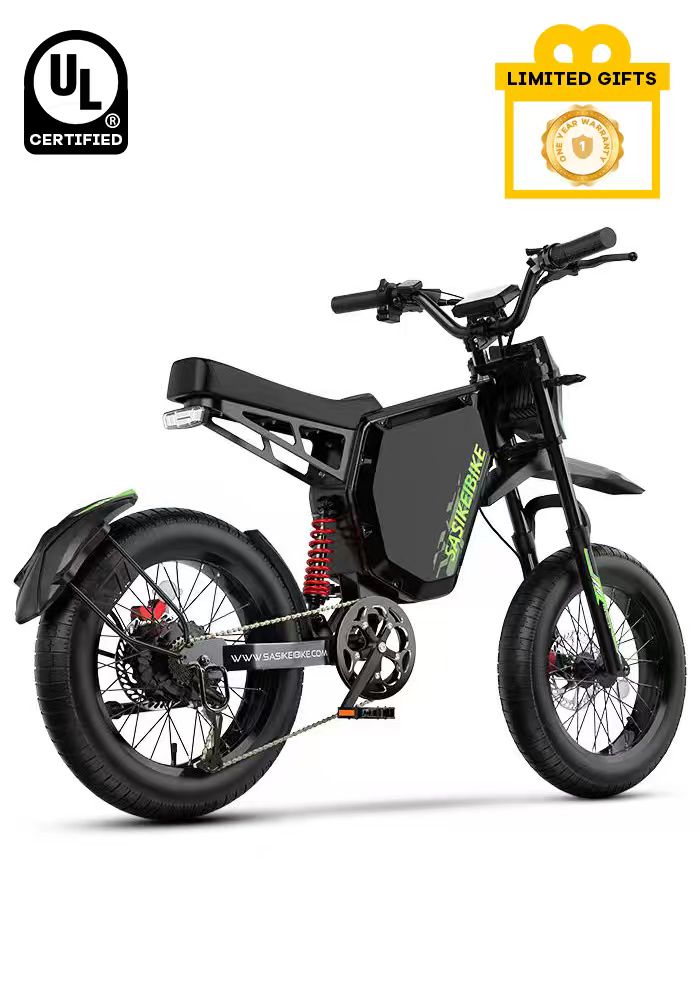 SASIKEIBIKE Y7 fat tire electric bike side view