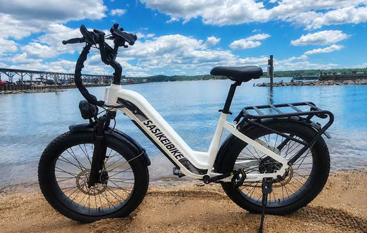SASIKEIBIKE C6 Electric Bike: Comfortable Fat Tire E-Bike for City Riding