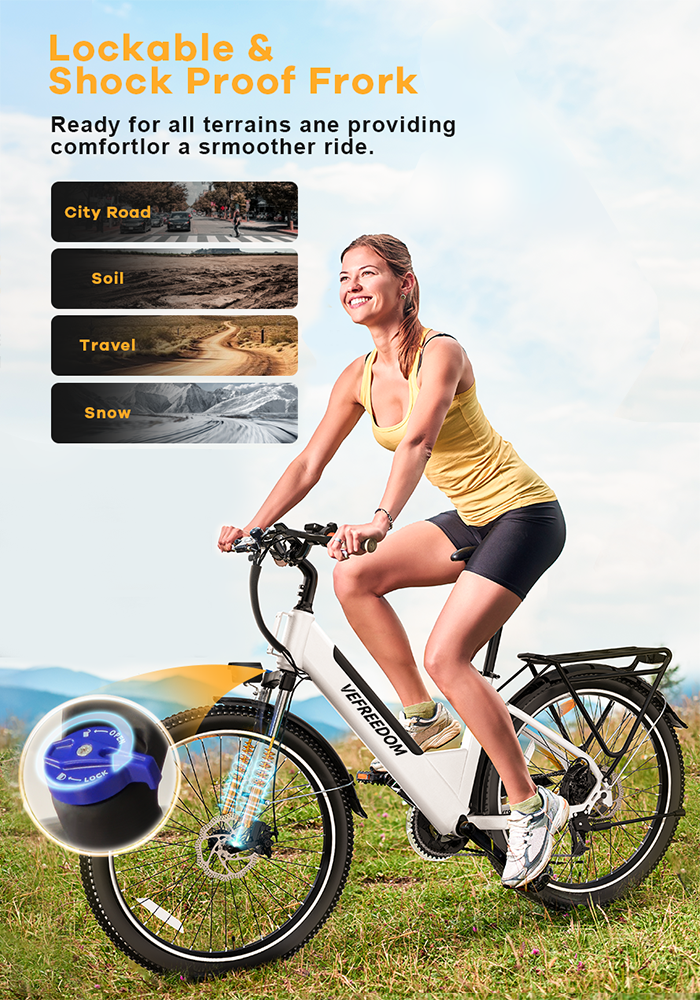 26'' vefreedom cityrang 2.0 electric bike for adults