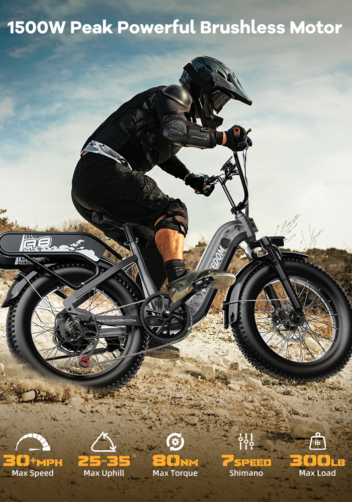 vefreedom 20'' fat tire electric bike for adults-A8