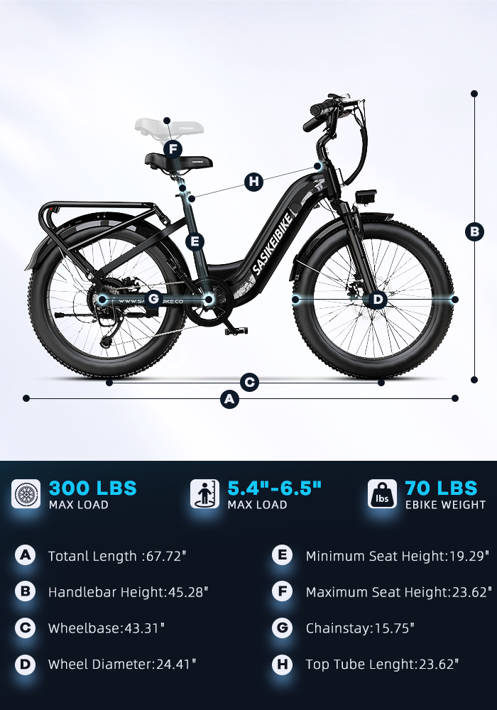 SASIKEIBIKE 24'' C6 Electric Bike